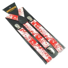 Новое поступление Хэллоуин вампир зажим крови на подтяжках Эластичные подтяжки для мужчин и женщин 2,5 см подтяжки с бесплатной доставкой