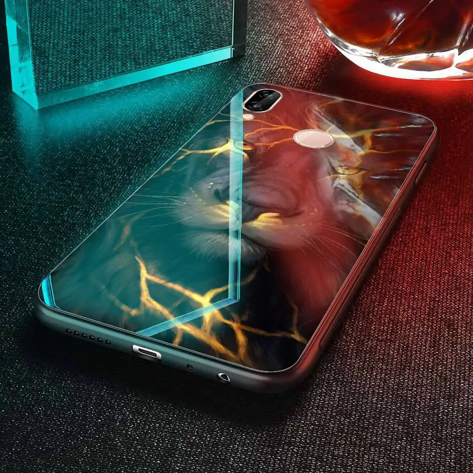 Tempered Glass Case For Huawei P20 Lite Pro Luxury Animal Pattern P Smart Coque Honor 9 Lite Case For Huawei Mate 10 Lite Cover (16)