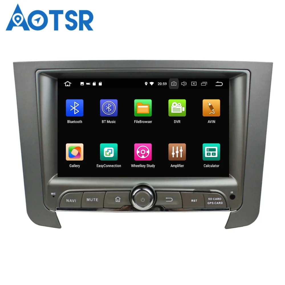 Flash Deal Aotsr Android 8.0 7.1 GPS navigation Car NO DVD Player For Ssangyong Rexton 2014 multimedia radio recorder 2 DIN 4GB+32GB 4
