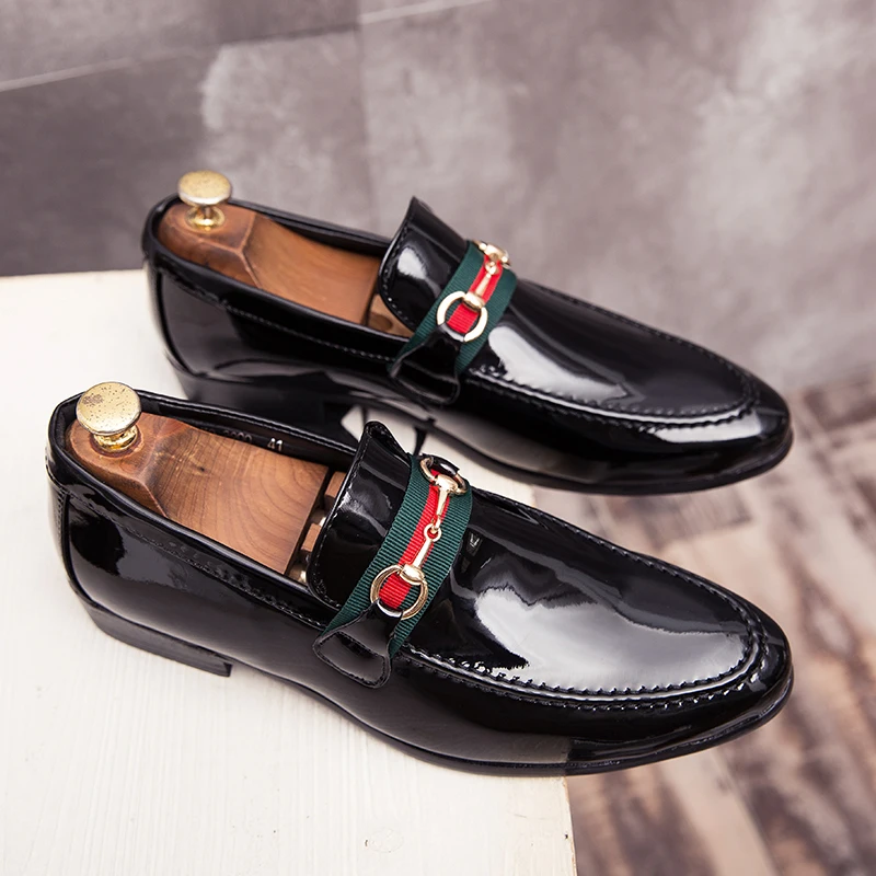 

Men Thick Bottom Dress Shoes Plus Size Luxury Italian Style Fashion Men Formal Shoes