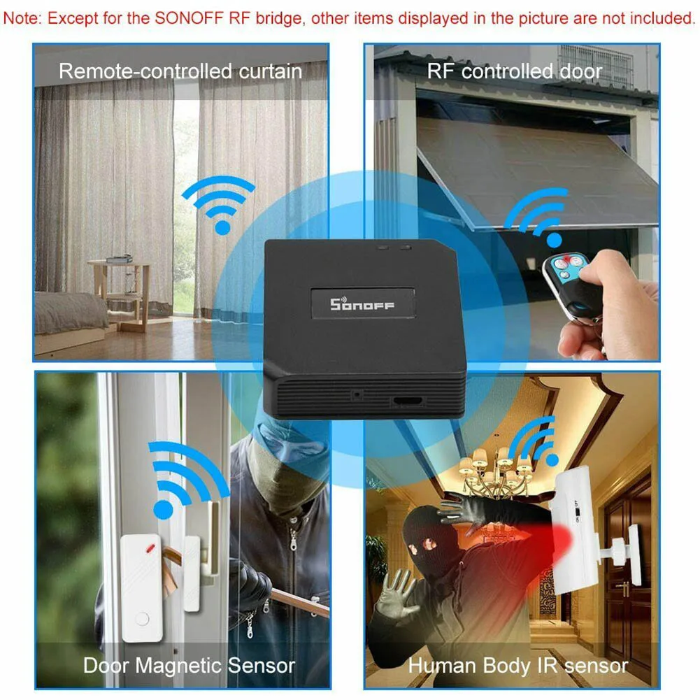 

RF Bridge WiFi 433 MHz Replacement Smart Home Automation Switch Wi-Fi RF Remote Controller LSMK99