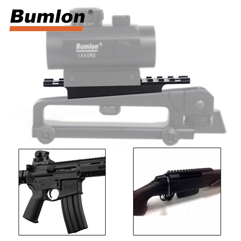 Airsoft Tactical Weaver Rail M4 AR15 M16 Mount Scope 20mm Rail for Carry Handles Gun Rifle QD Quick Release Tool HT2-0015DG