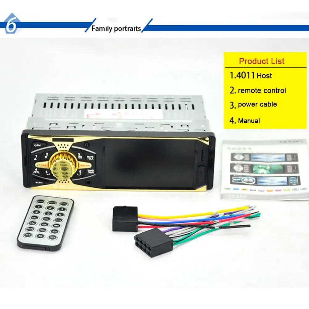 

Car Mp5 Player Reversing U Disk Radio without Bluetooth 4 Inch Mp5 4011 Reversing Function multimidia mp5 mp5 car player radio