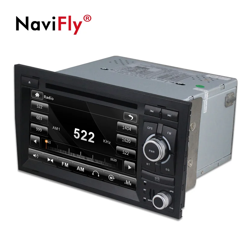 Excellent NaviFly Car DVD player multimedia radio audio For Audi A4 2002-2008 with GPS Navigation Ipod Canbus camera DVR BT RDS A4 3
