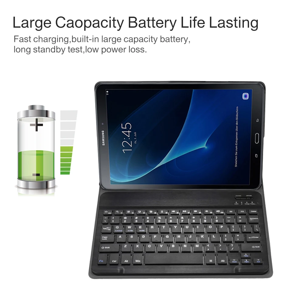 Аксессуар Чехол для Samsung Galaxy Tab A 10 1 2016 T580 T585 качество со съемной Съемная bluetooth