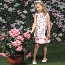 Костюм для детей вечерние платья для девочек с принтом персонажей г. платье принцессы в стиле Лолита одежда для девочки на день рождения на возраст от 2 до 10 лет