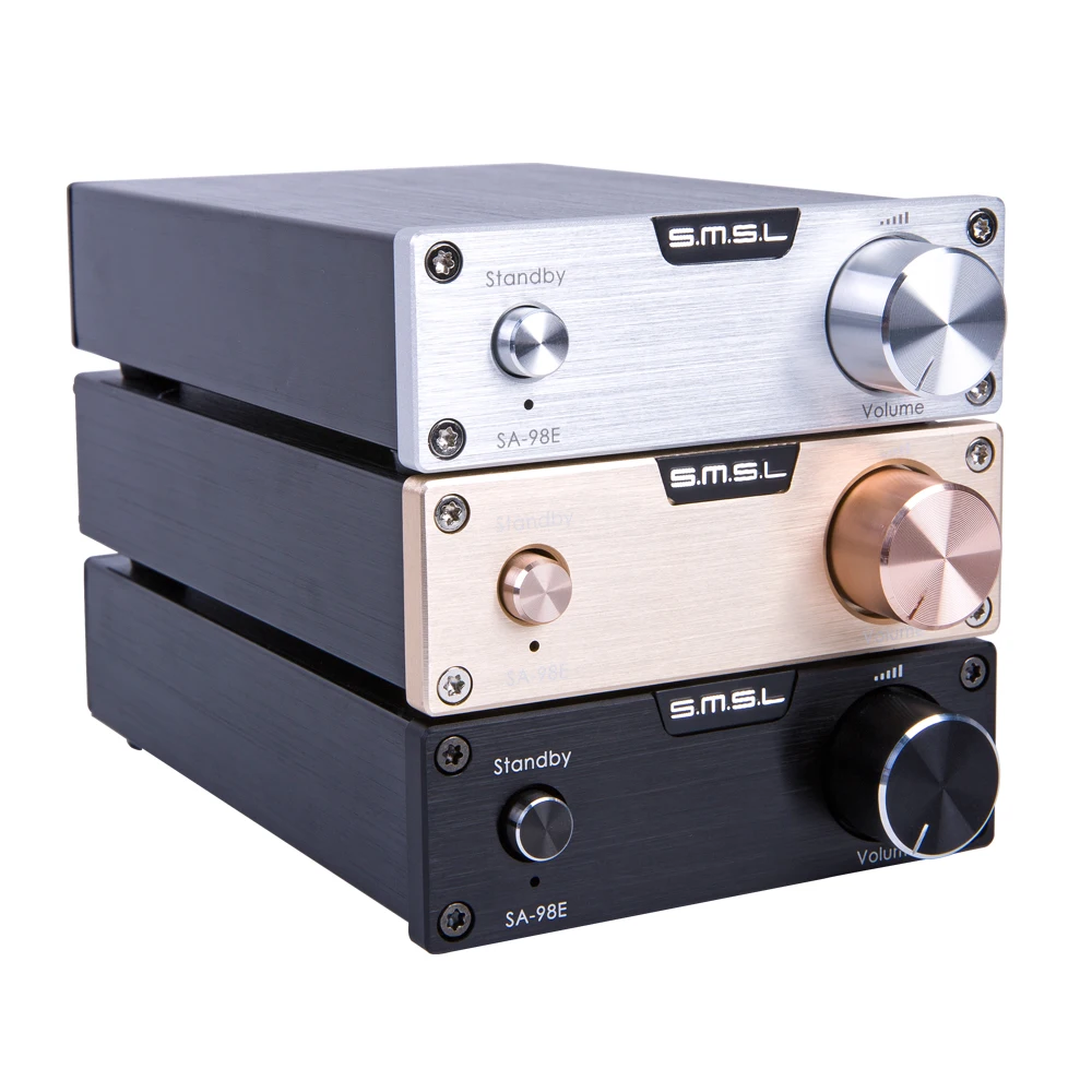 SMSL SA-98E TDA7498E 160 Вт* 2 класса d высокого класса супер HIFI аудио цифровой усилитель мощности с оригинальным адаптером высокой мощности