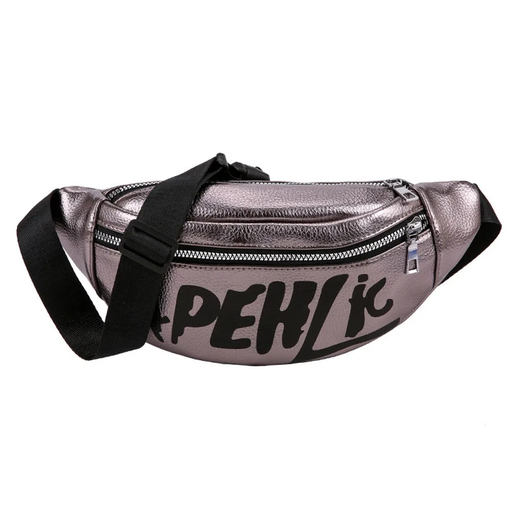 Zipper Letter Cartoon Printing Single Waist Bag High Quality Vintage Designer Bag Men And WomenFashion Sport Waist Pocket Bag#ZC