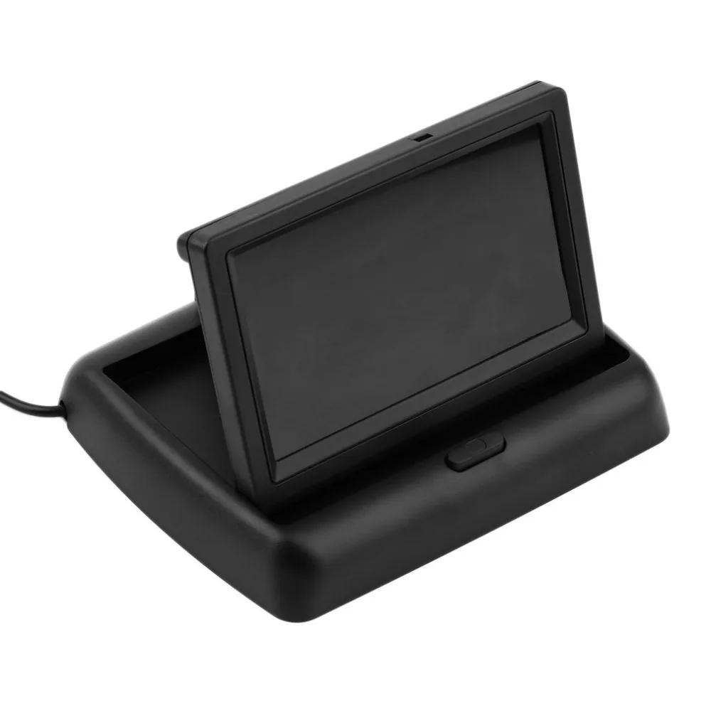 4," Автомобильный ЖК TFT складной цветной монитор экран для автомобиля камера заднего вида Поддержка NTSC/PAL видео система ЖК-монитор