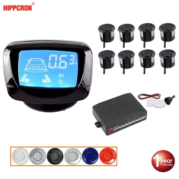 

Parking Sensor Kit 8 Sensors 22mm LCD Display Car Reverse Backup Radar Monitor System 12V