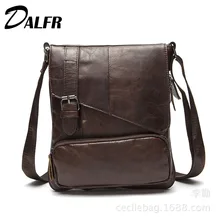 DALFR сумка через плечо из воловьей кожи мужская сумка на плечо из натуральной кожи для мужчин 15 дюймов повседневная мужская сумка-мессенджер дизайнерские сумки