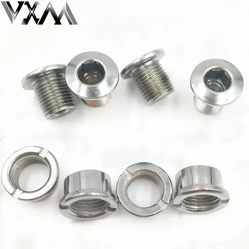 

VXM 1/4/5Pcs Mountain Bikes Road Bicycles Chain Wheel Crankset Monolock Double Screws Bolts Nut Parts Bicycle Accessories Parts