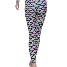 Женские купальные колготки, длинные ноги, Солнцезащитный купальник, рыбка, Русалочка, весы с принтом, леггинсы для подводного плавания, Йога, подводное плавание