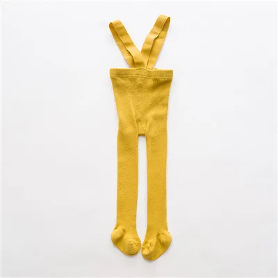 Колготки для маленьких мальчиков и девочек, мягкие, хлопковые, большие, PP Колготки, весенние носки на осень для малышей, детская одежда, аксессуары - Цвет: Yellow