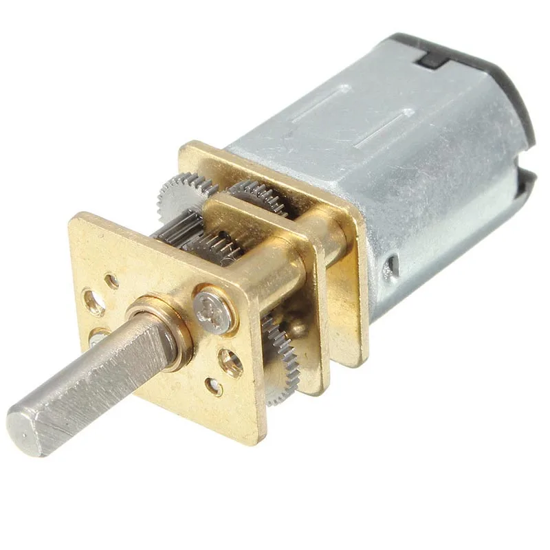 1pc Durable DC 12V 300RPM Mini Metal Gear Motor with Gearwheel  N20 3mm Shaft Diameter Reduction Gear Motor for Making Robots