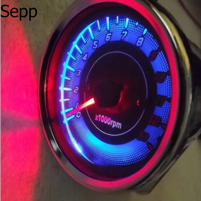

Sepp led car motorcycle tachometer gauge rpm meter
