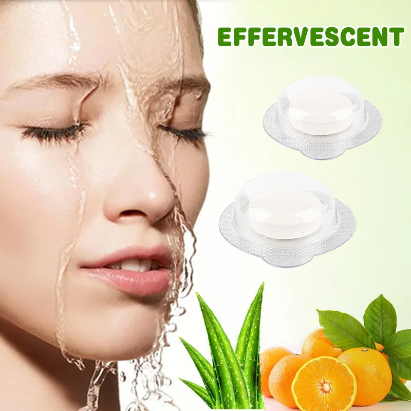 Granular Effervescent Tablets Effervescent Spray Whitening Moisturizing Facial Hyaluronic Acid Sunscreen Skin Care Set TSLM1