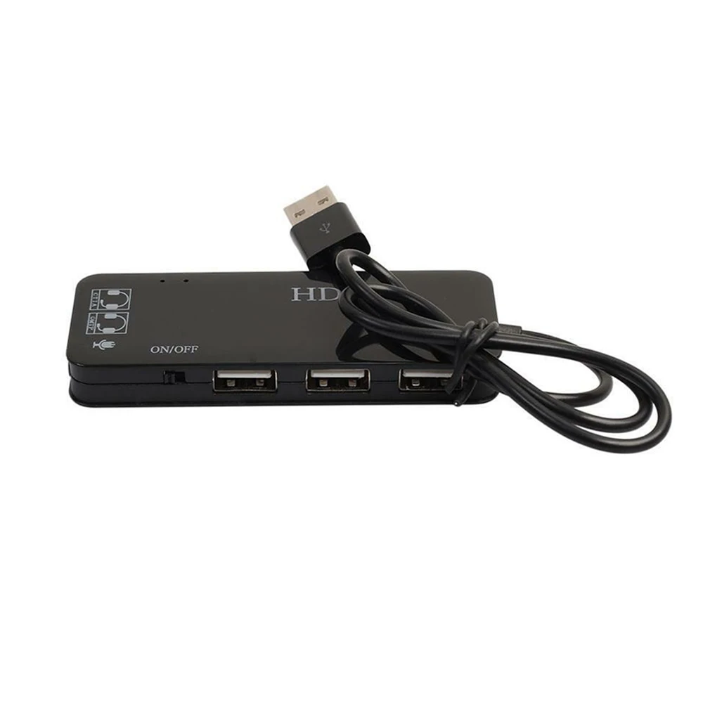 Многофункциональный USB адаптер для микрофона 7 1 каналов звуковые карты интерфейс