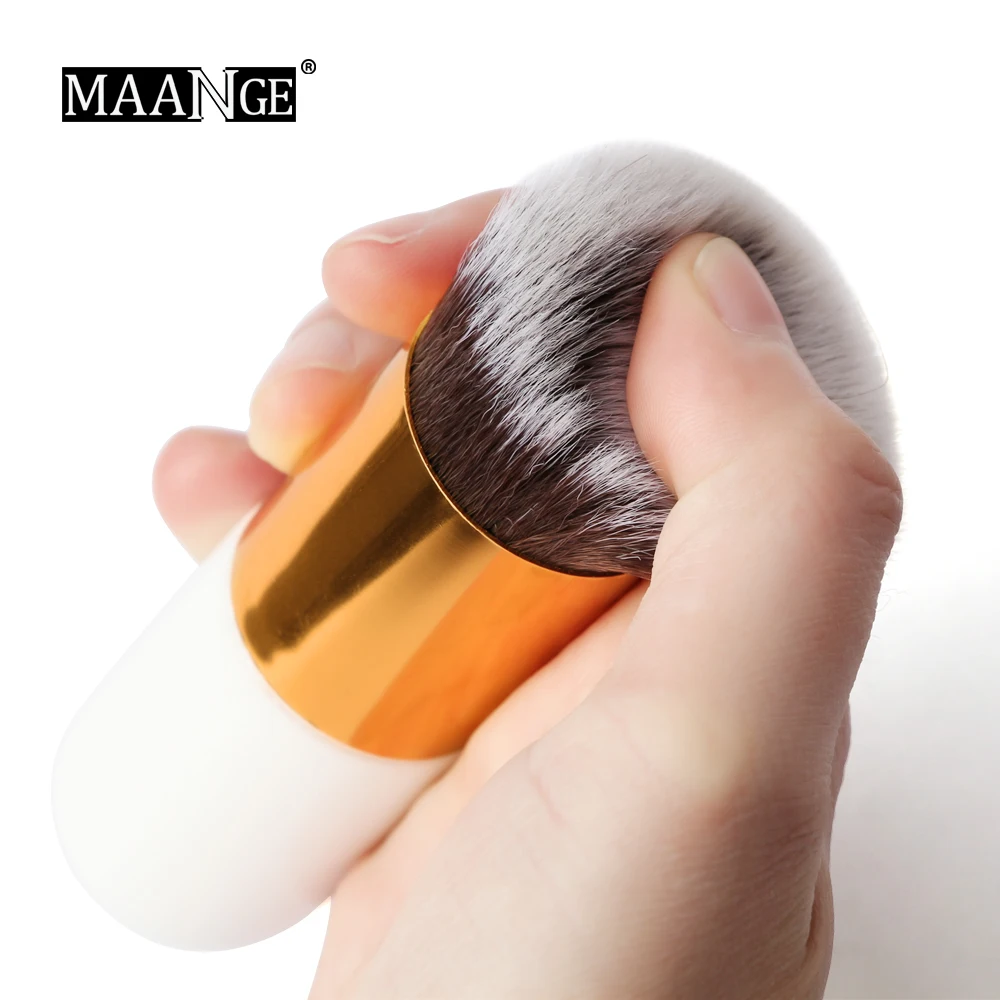 

MAANGE 1pcs New Chubby Pier Foundation Brush Flat Cream Makeup Brushes Professional Cosmetic Beauty Make Up Brush Tool Hot Sale
