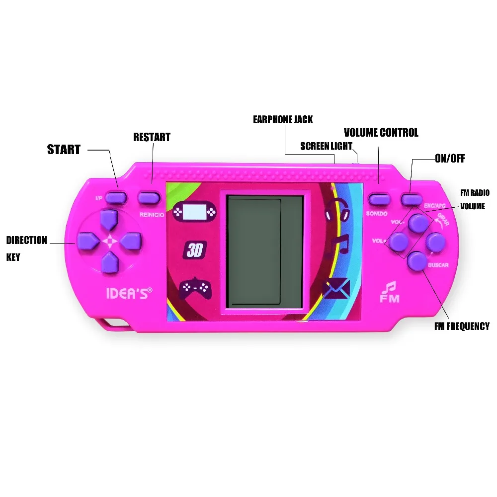 WOLSEN Tetris Brick портативная игра карманная игрушка удобная консоль радио отличный