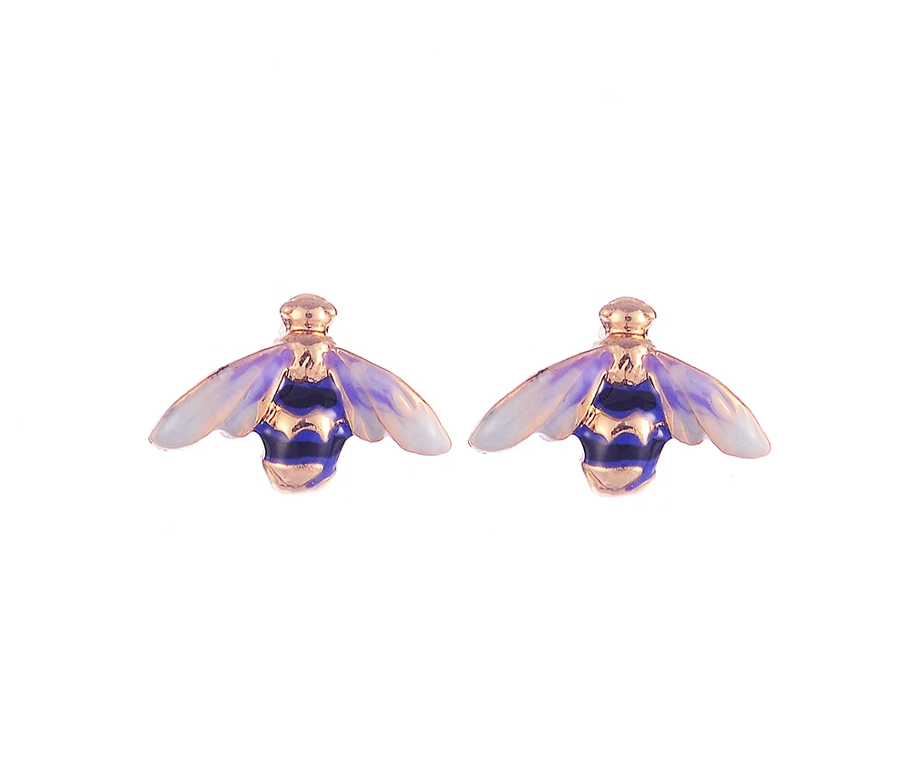 

FABLE (UK Brand) Bee collection - Enamelled bee stud earrings