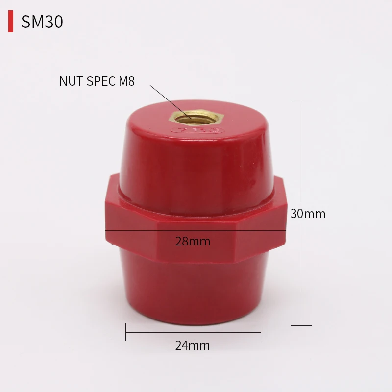 Изоляторы Fusiform для SM30 M8 подходят распределительных коробок высокого и низкого