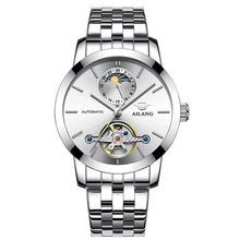 AILANG Men Mechanical Watches Watches Automatic Self Wind Stainless Steel Complete Calendar Water resistant watch brand binssaw men stainless steel watches mechanical wristwatches automatic self wind complete calendar water resistant clock brand