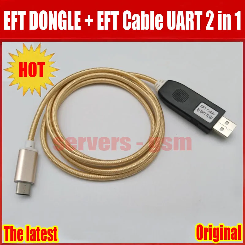 2019 Новые 100% оригинальные легко прошивки TEMA/EFT DONGLE + EFT кабель UART 2 в 1 Бесплатная доставка