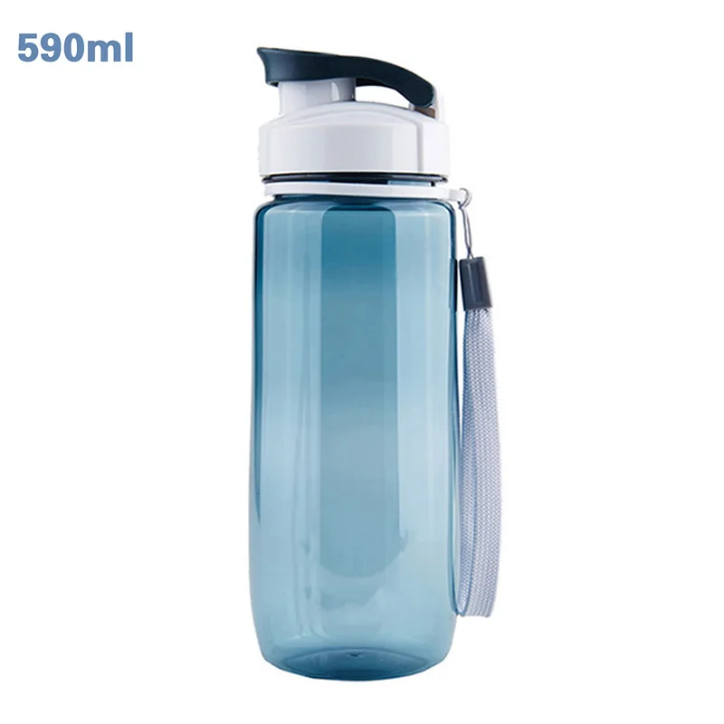 560/590 мл пластиковая бутылка для воды простой дизайн герметичная портативная Спортивная дорожная емкость чайник питьевая посуда для кухни CE/EU AB