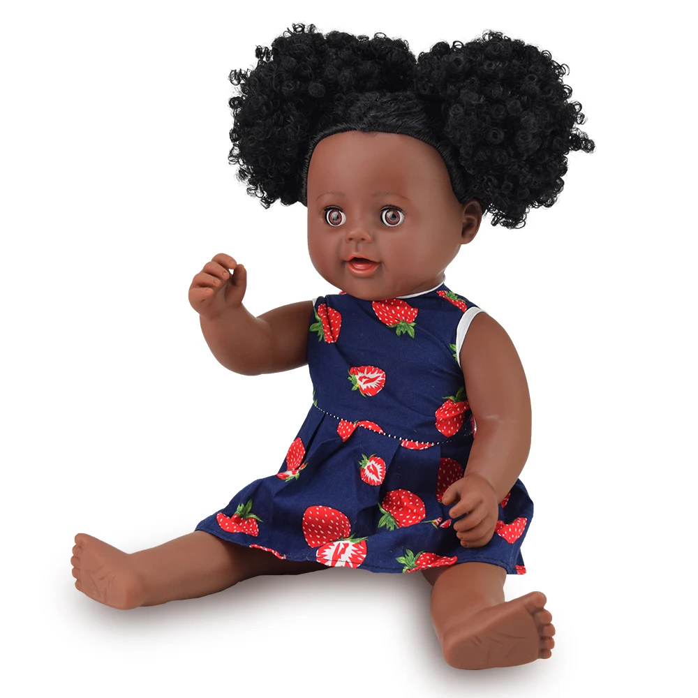 YARD 17 дюймов африканские черные детские куклы Reborn boneca Rapunzel силиконовый браслет Игрушки для девочек Lalka подарок для детей brinquedo menina