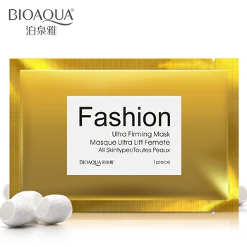 

2018 BIOAQUA Gold Bright Lifting Face Tight Skin Silk Mask Autumn Winter Moisturizing Oil Control Wrap