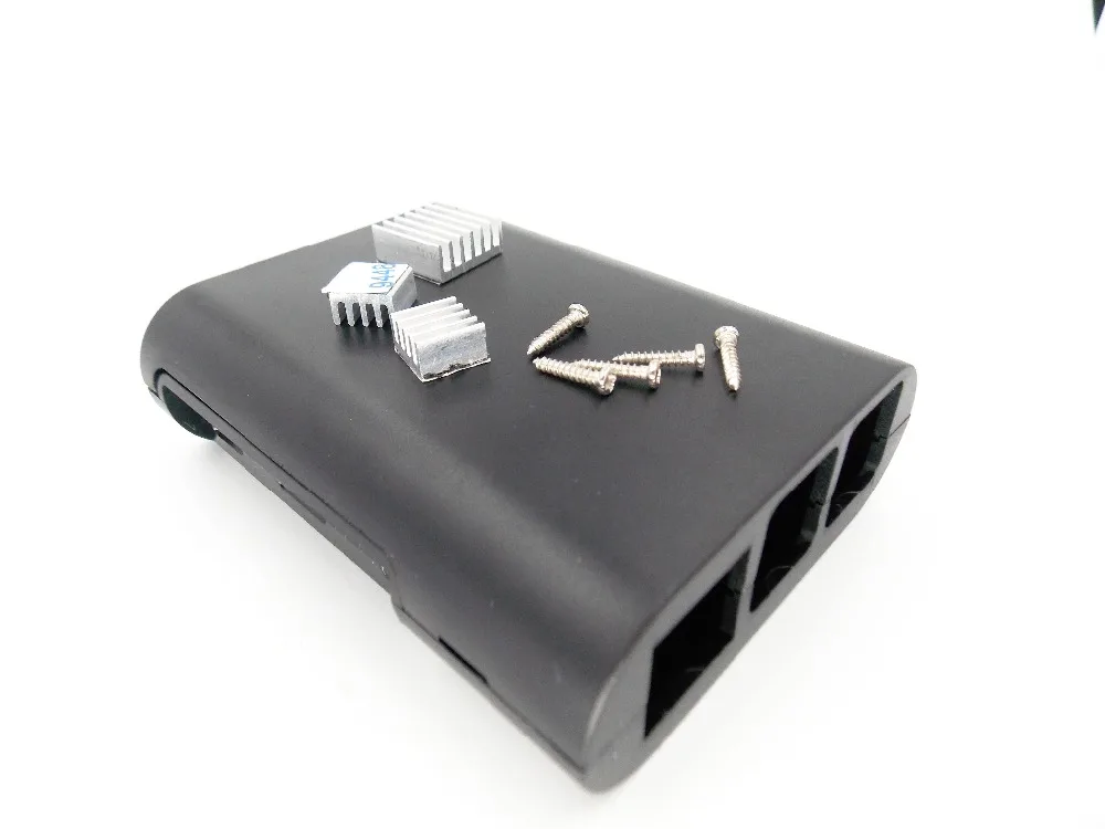 Raspberry Pi 3!!! Nuovo! Pi Box Custodia In Abs Per Raspberry Pi 3 E Raspberry Pi 2 Modello B + 2 Pezzi Dissipatore Di Calore In Alluminio Puro