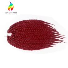 3X Box Jumbo Braiding Hair Extensions Synthetic Crochet Twist Box Braids Hair Weaving 14 Inches/pcs Box Jumbo Twist Braids