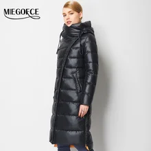Fashionable Coat Jacket Women’s Hooded Warm Parkas Bio Fluff Parka Coat Hight Quality Female MIEGOFCE New Winter Collection Hot