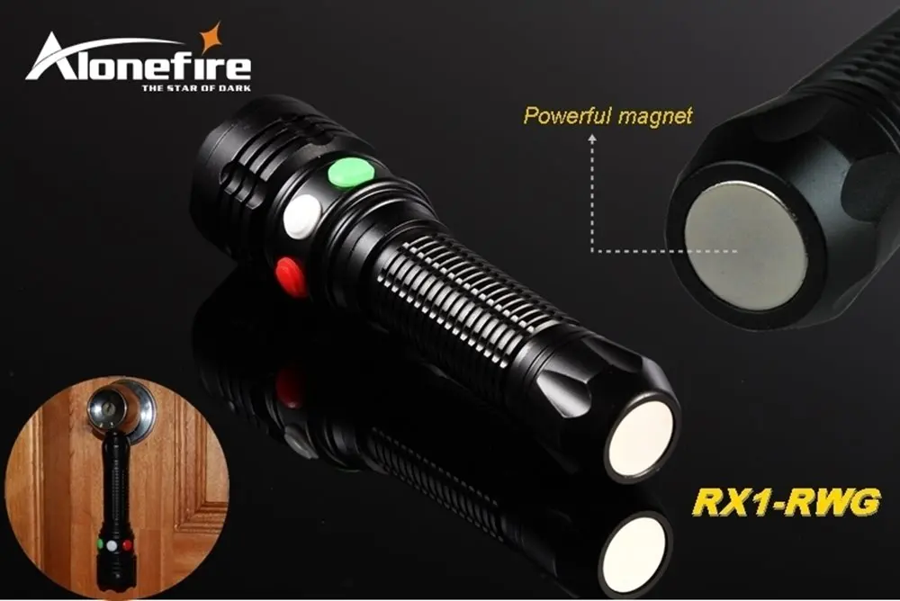 AloneFire RX1 Q5 светодиодный Железнодорожный сигнальный фонарь мисветильник Красный