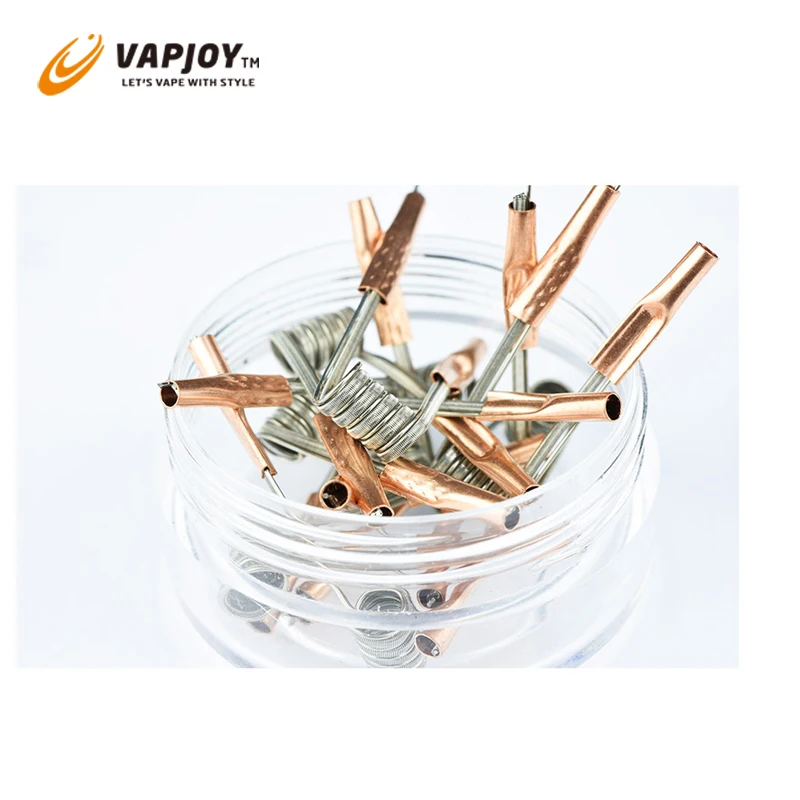 

Original VAPJOY Clapton Parallel Coil Ni80 0.3ohm prebuilt coil DIY RDA RBA Tank Clapton heating wire coil For e cigarette