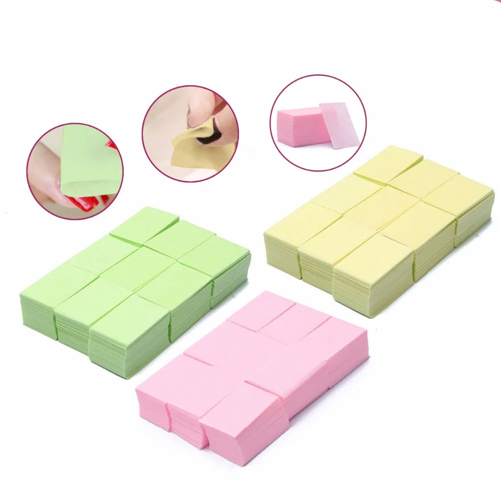 

900 Pc Hard Nail Art Uv Gel Polish Soak Off Wipes Tissue Towel 3 Color Manicure Gel Removal Waps Tool Accessory New Wholesale