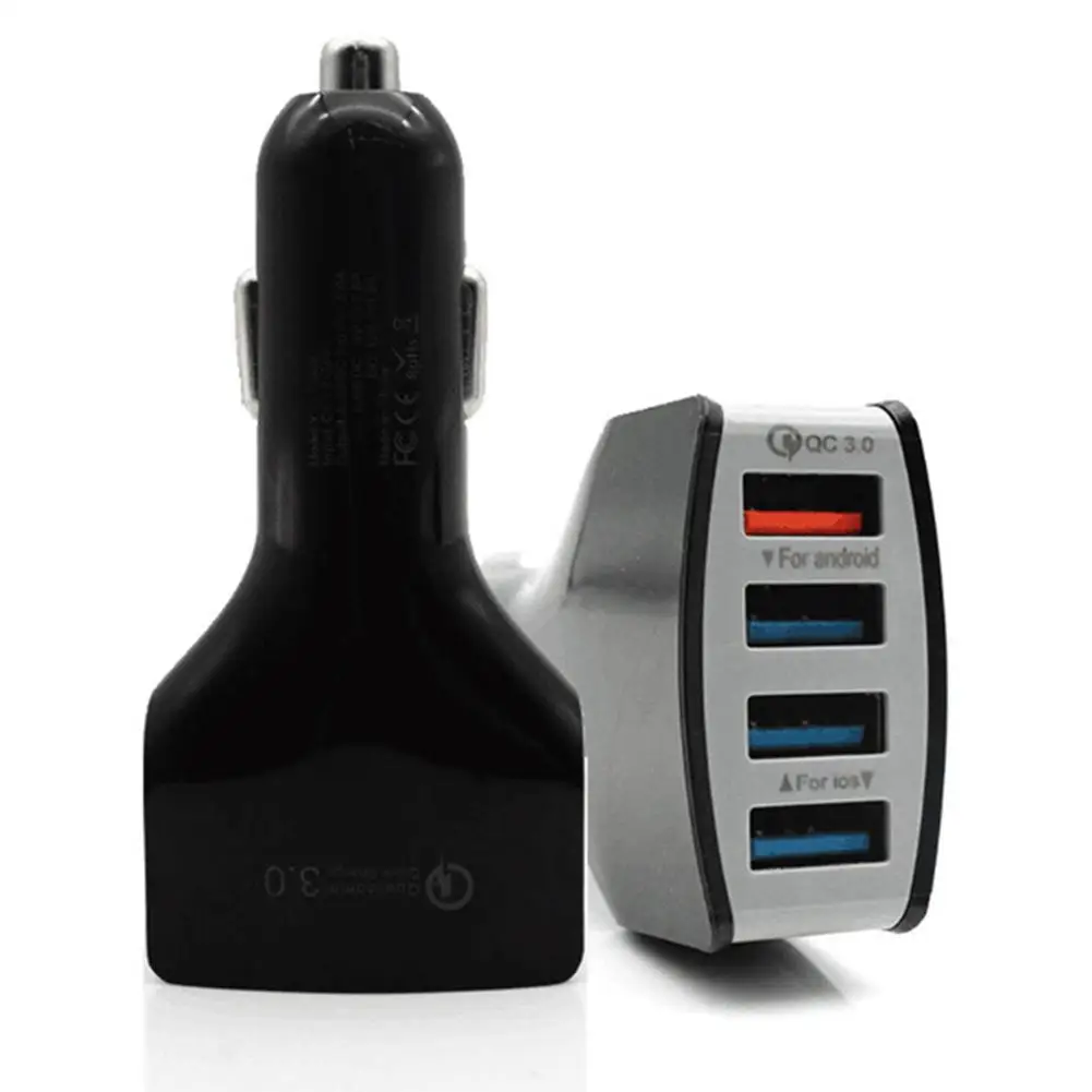 4 USB Автомобильное зарядное устройство многофункциональное 1 для QC 3 0 быстрое