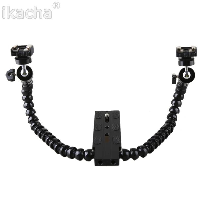 Dual-arm Dual-shoe Flash Bracket Holder (5)