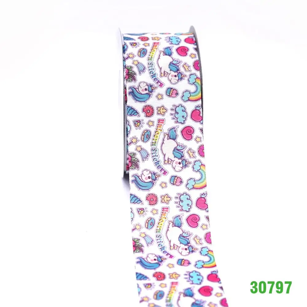 30797 50 ярдов мультфильм ленты напечатанные grosgrain ленты 30795 - Цвет: 30797