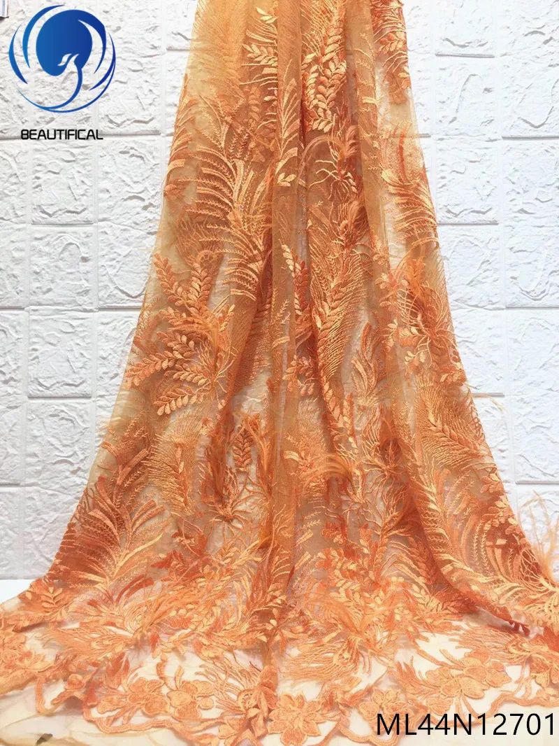 

Beautifical lace fabric tulle bridal lace fabrics luxury lace fabric nigeria high quality french 2019 selling products ML44N127
