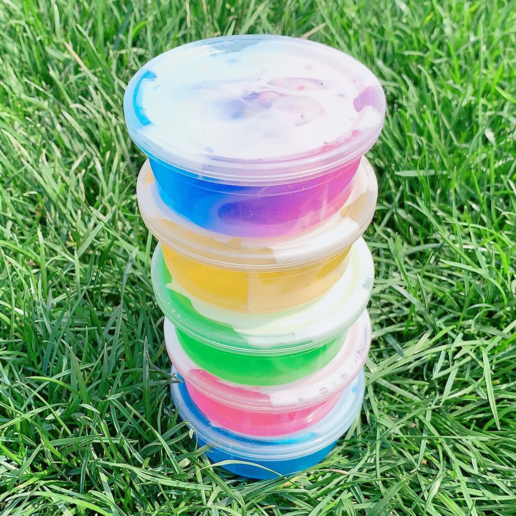 

HIINST Beautiful Rainbow Cloud Slime Water Slime Relief Children Kid Funny Toy Gift 19APR1 P50