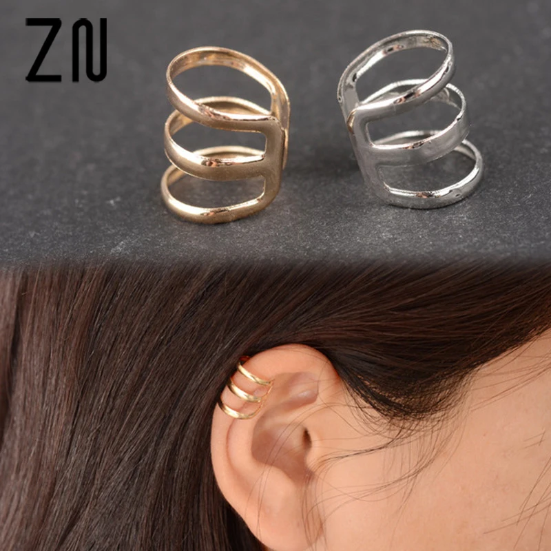 

ZN New Fashion Earrings Retro U-shaped Clip Earring For Woman Clips Bone Alloy Nails Gift Hot Sale