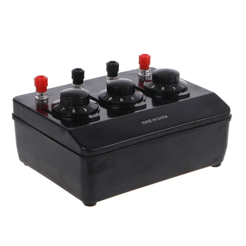 

0-9.99 ohm simple resistance box precision 0.1 input variable resistance teaching instrument