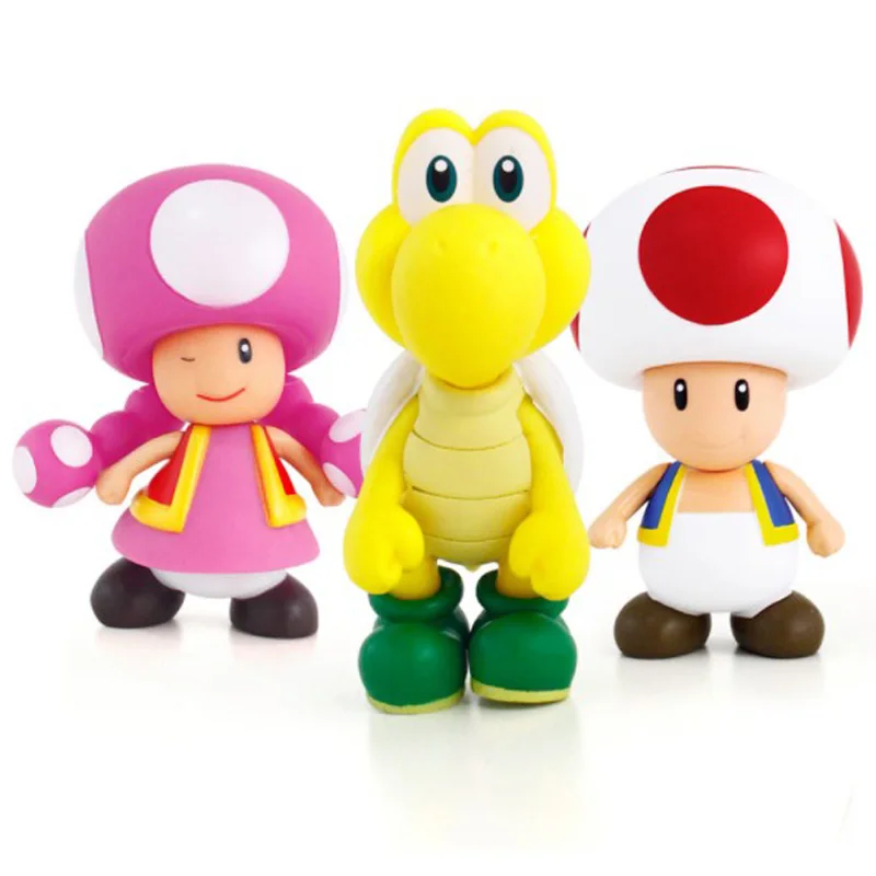 8-13cm Super Mario Bros Boo Ghost Yoshi Luigi Peach PVC Action Figures Figurines Collectibles Dolls Kids Toys For Boys Girls