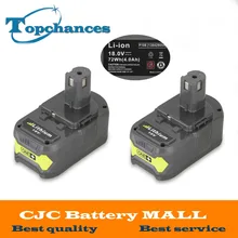 2PCS 18V 4000mAh Li-Ion For Ryobi Hot P108 RB18L40 High Capacity Rechargeable Battery Pack Power Tool Battery Ryobi ONE+