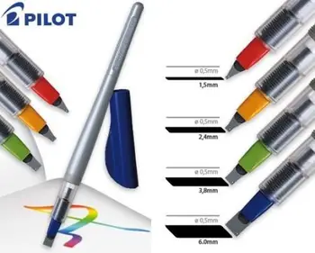 

Pilot Parallel Calligraphy Pen&Refill Set 1.5/2.4/3.8/6.0 Mm Pen 12-Color Cartridges Art Gothic Arabic Calligraphy Design