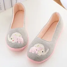 2016 Spring and Autumn, Floral elephant home confinement shoes, bags root women shoes, soft-soled shoes women