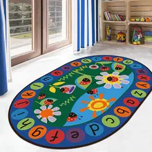 Современный Прекрасный 3D мультфильм буквы Детский пазл раннее образование ковер Противоскользящий напольный коврик детские игровые коврики коврик для прихожей