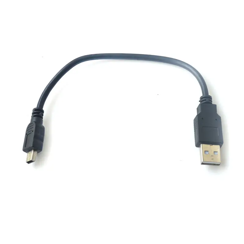 DANSPEED USB мини кабель 20 см кабель со штыревыми соединителями на обоих концах для подключения M/M USB 2,0 Mini 5 Pin адаптер для зарядки и синхронизации данных привести короткий кабель для съёмок цифрового видео в качестве ПК USB устройства
